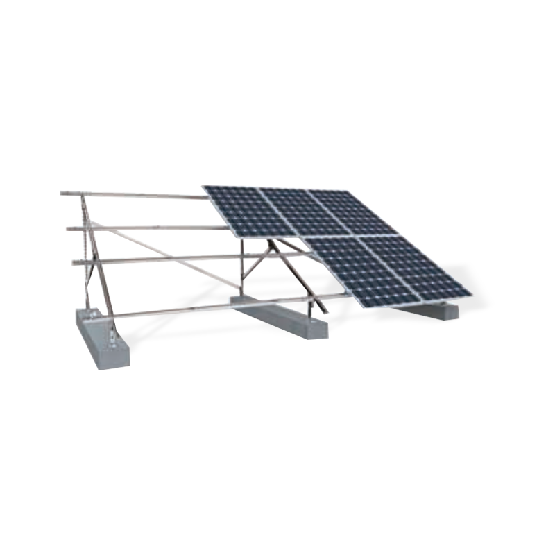Dubbel involution C-typ fotovoltaiskt monteringssystem i stål