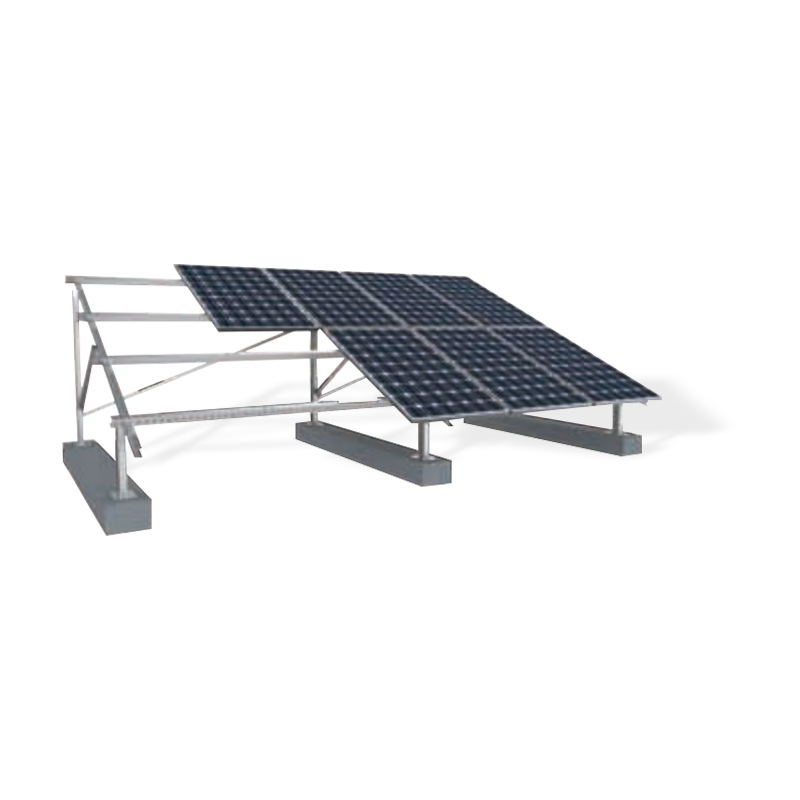 C-typ solcellsmontagesystem för solcellskraftverk på marken