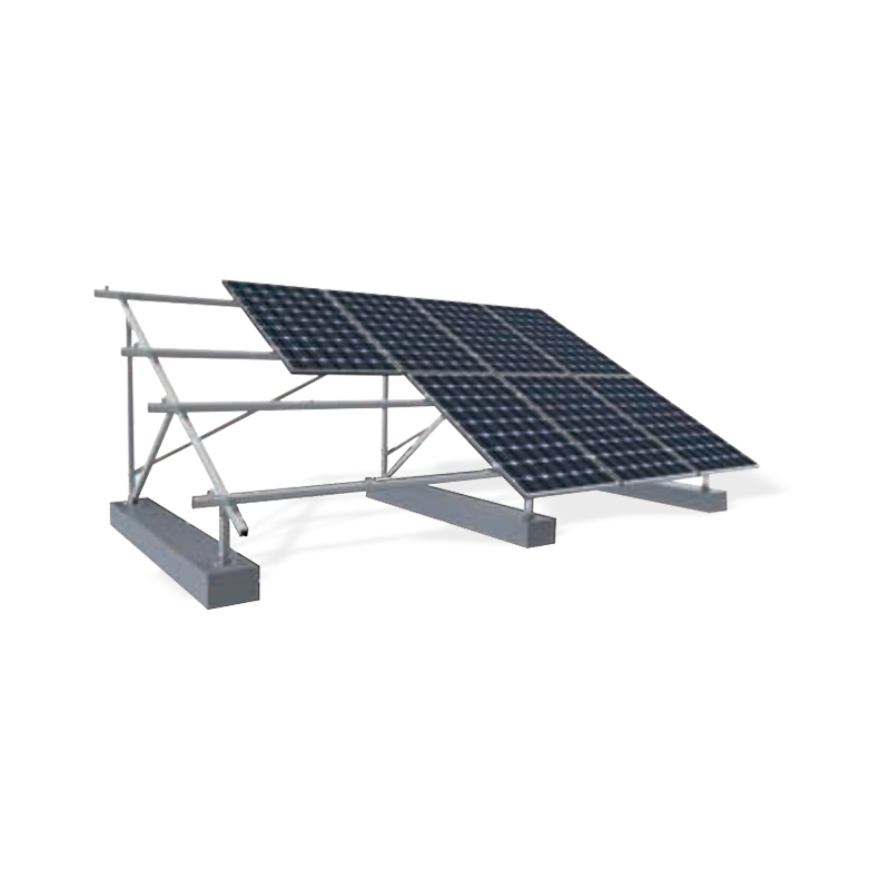Solcellsmonteringssystem på marken