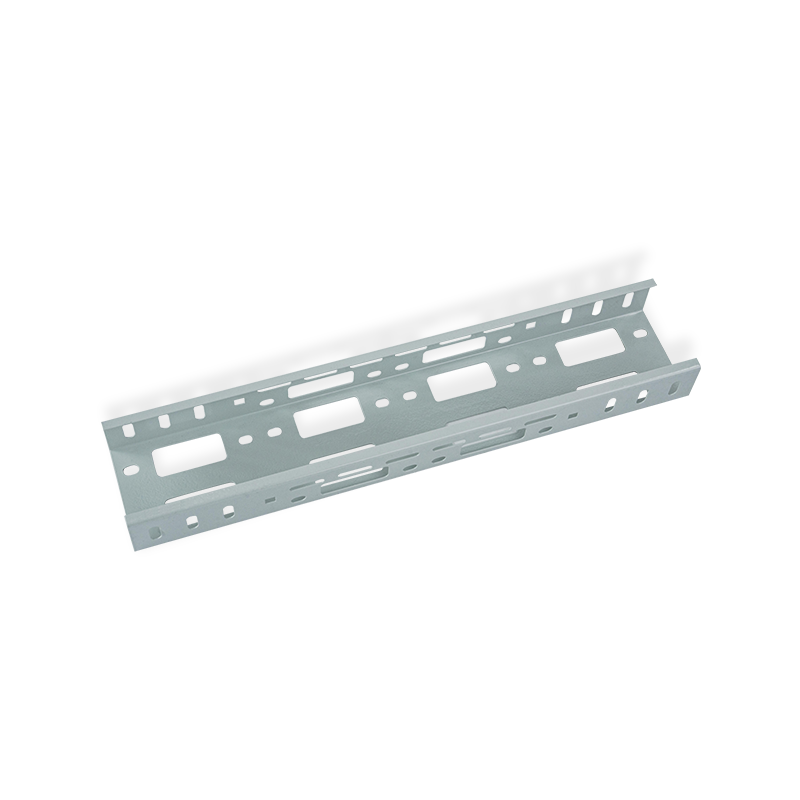 Perforerad plastsprutad kabelhanteringsbricka